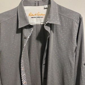 Robert graham shirt size L like brand new .